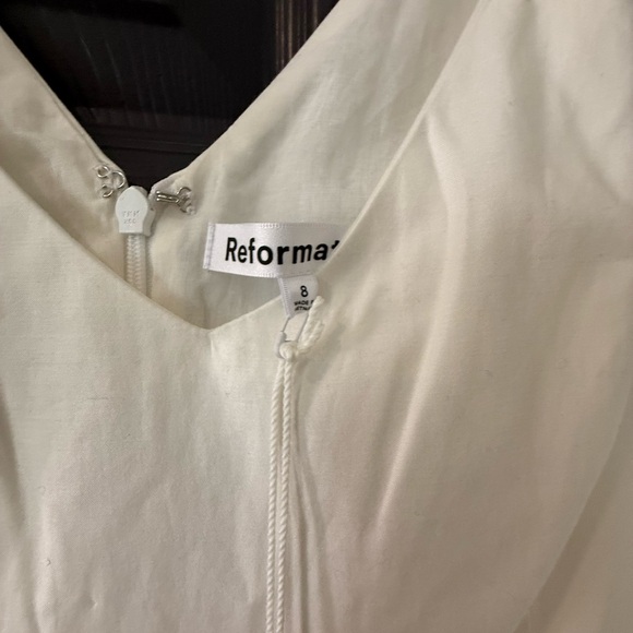 Reformation NWT Devi White Mini Dress - Picture 8 of 9